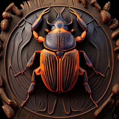 3D модель Nicrophorus annatus (STL)